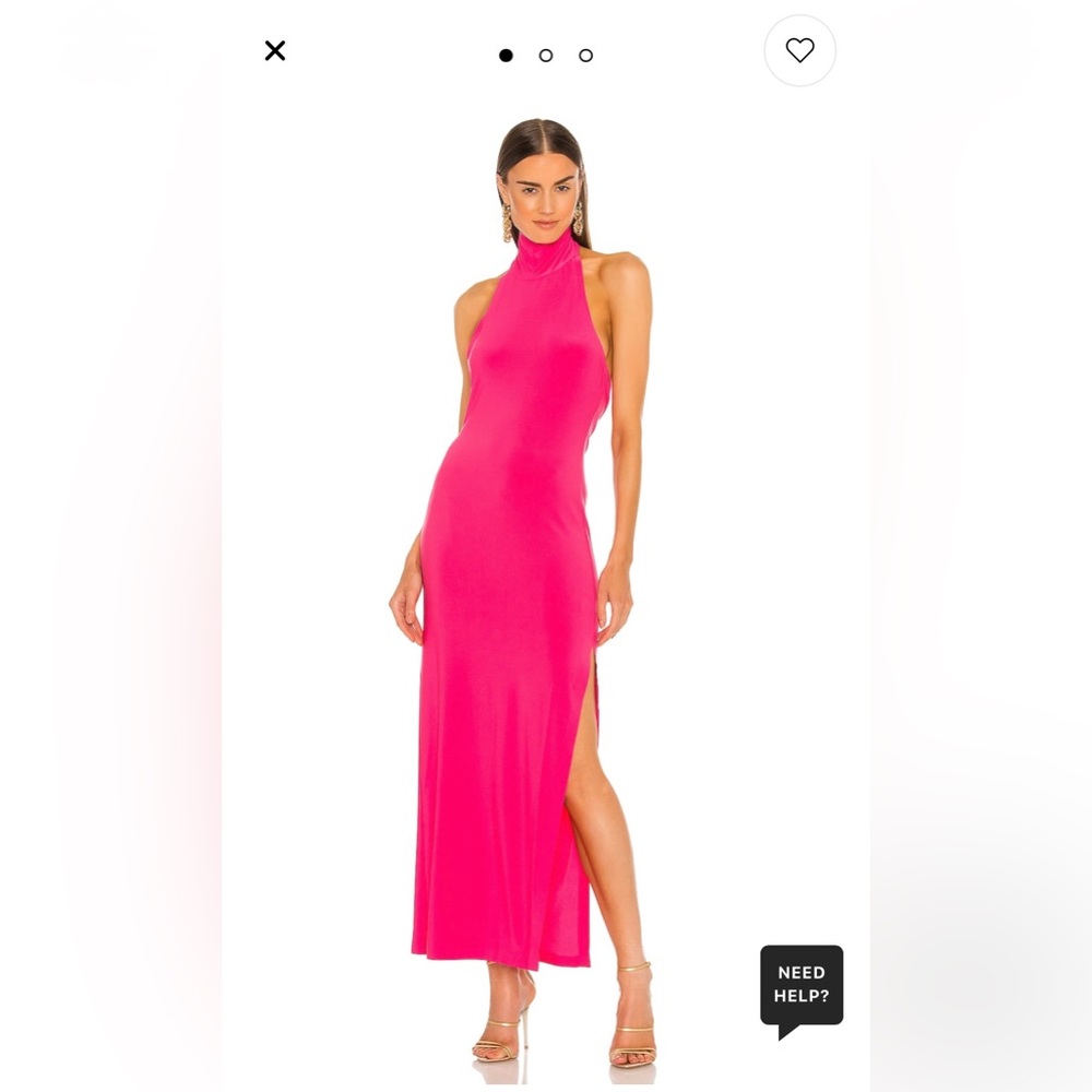 Norma Kamali Halter Turtle Gown